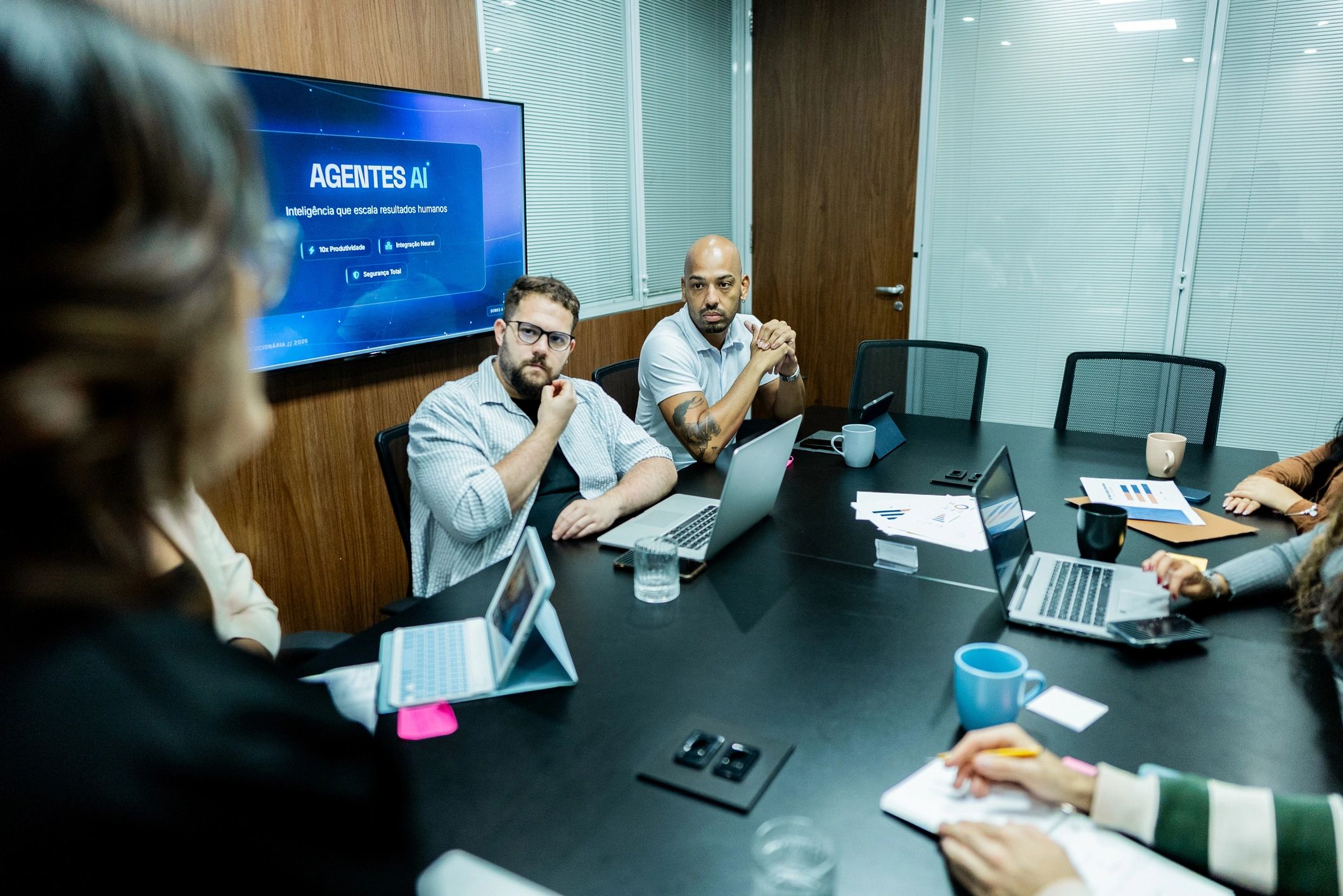 Business team in a corporate meeting
